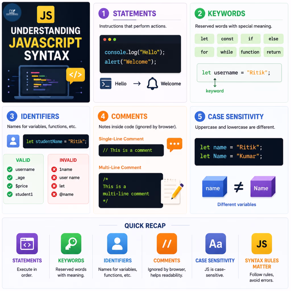 JS Syntax JavaScript Syntax